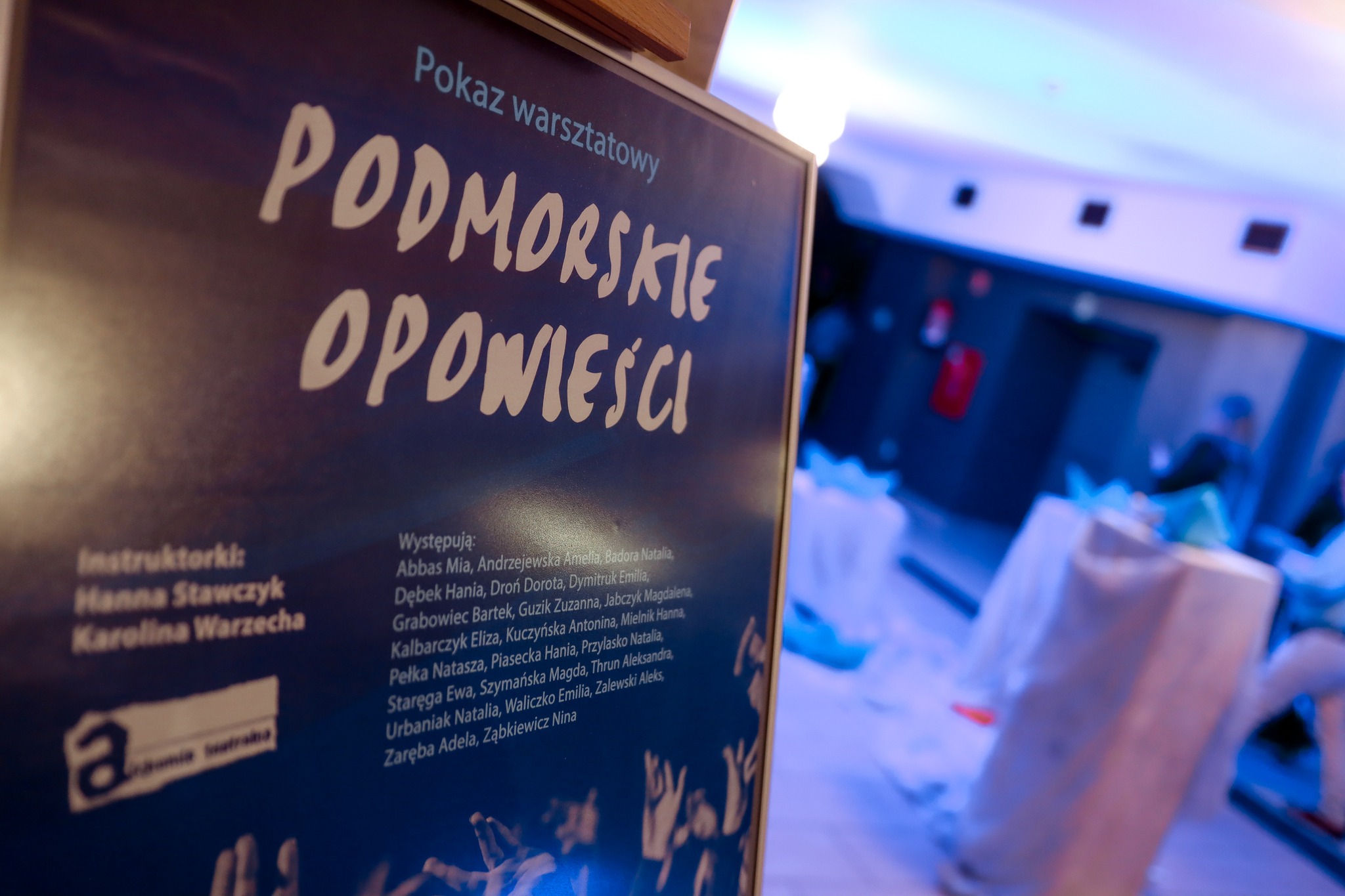 zdjęcie przedstawia fragment plakatu do pokazu